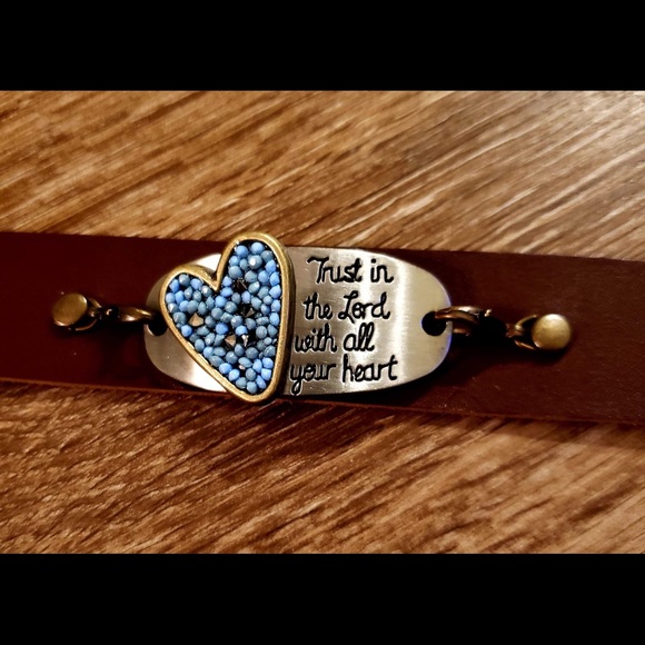 Jewelry - Trust in the Lord with all your heart cuff ✝️